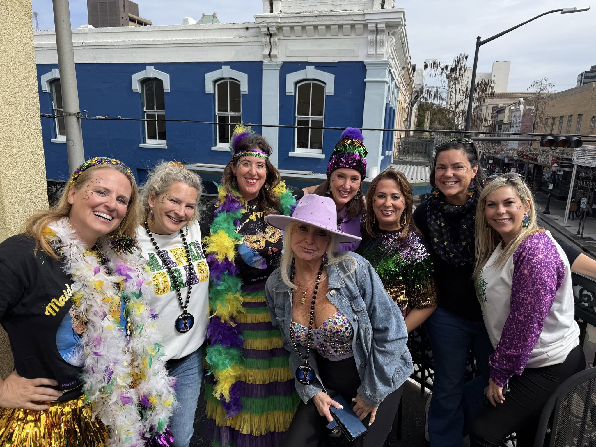 Maidens on parade